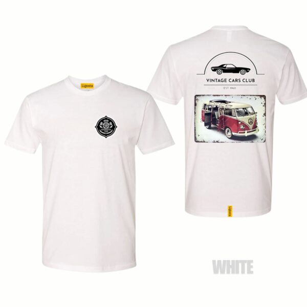 Ligosta Vintage, Cars Club T-Shirt, Unisex T-Shirt Featuring VW Camper Van Graphic, Perfect For Retro Van Lovers 18 - Image 3
