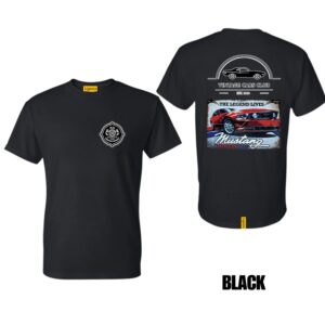 Ligosta Vintage, Cars Club Collection T-Shirt, Unisex T-Shirt Featuring Mustang American Bred Graphic, Perfect For Muscle Car Enthusiasts