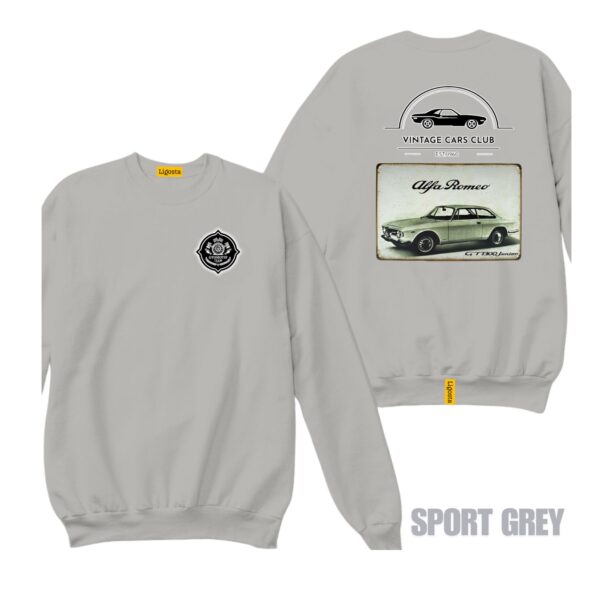 Ligosta Vintage, Cars Club Sweatshirt, Unisex Sweatshirt Featuring Alfa Romeo GT 1300 Graphic, Perfect For Classic Car Lovers 15 - Image 5