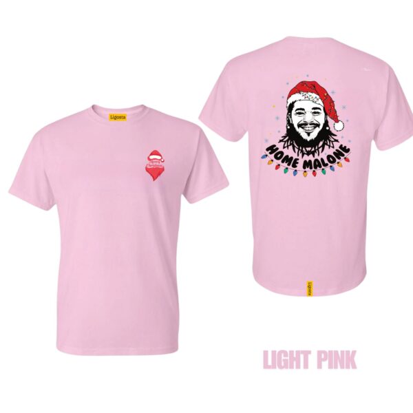 Ligosta Malone Holidays Collection T-Shirt, Unisex T-Shirt Featuring Home Malone Christmas Design, Perfect For Festive Celebrations 11 - Image 4