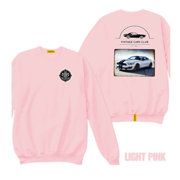 Ligosta Vintage, Cars Club Collection Sweatshirt, Unisex Sweatshirt Featuring Ford Mustang Shelby GT350 Graphic, Muscle Car Fans 10 - Image 4