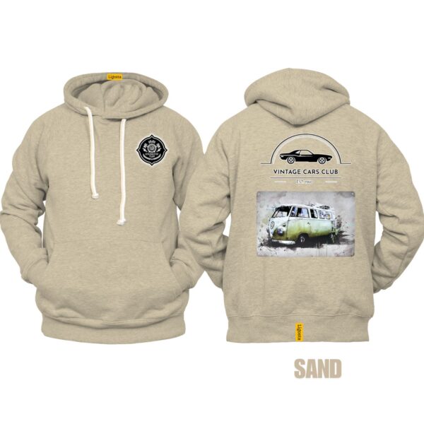 Ligosta Vintage, Cars Club Hoodie, Unisex Hoodie Featuring VW Green Camper Van Graphic, Perfect For Retro Van Enthusiasts 19 - Image 6