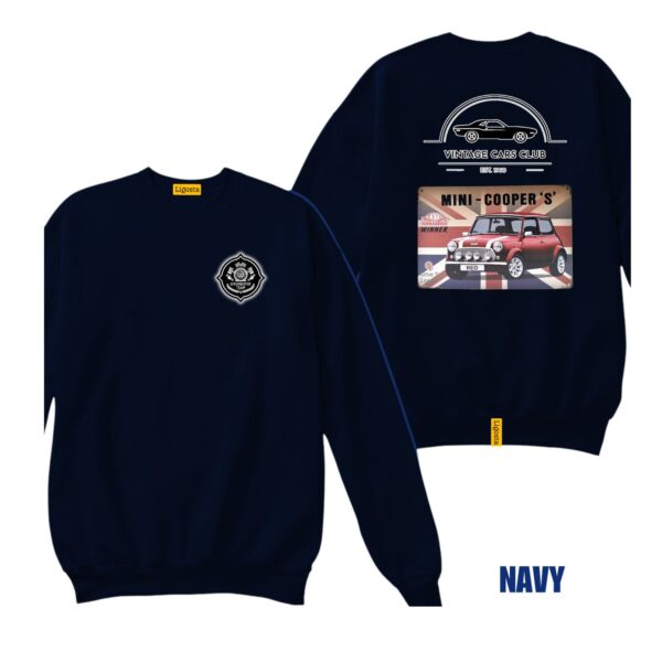 Ligosta Vintage, Cars Club Sweatshirt, Unisex Sweatshirt Featuring Mini Cooper S Graphic, Perfect For Classic Car Fans 17 - Image 2