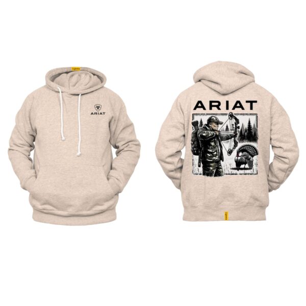 Ariat Hoodie, Trump Turkey Hunting, Trump Bow Hunting Sublimation, Trump 2024, America Great Again - Image 5