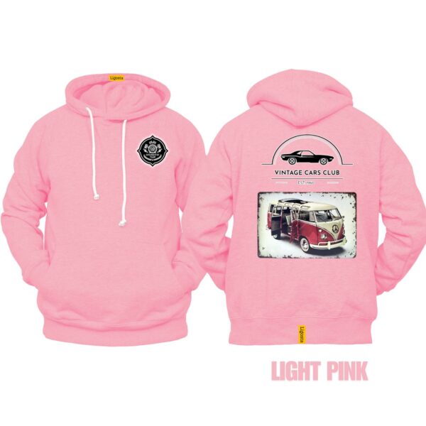 Ligosta Vintage, Cars Club Hoodie, Unisex Hoodie Featuring VW Camper Van Graphic, Perfect For Retro Van Lovers 18 - Image 4