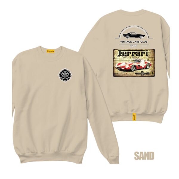 Ligosta Vintage, Cars Club Sweatshirt, Unisex Sweatshirt Featuring Ferrari 250 GTO Graphic, Perfect For Sports Car Enthusiasts 22 - Image 6