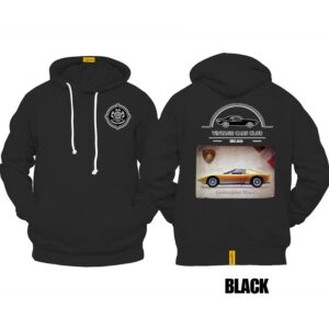 Ligosta Vintage, Cars Club Collection Hoodie, Unisex Hoodie Featuring Lamborghini Miura Graphic, Perfect For Supercar Enthusiasts 05
