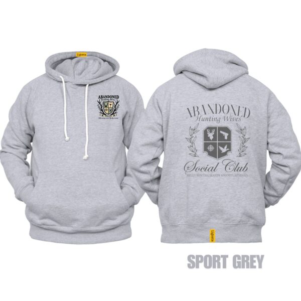 Ligosta Vintage, Abandoned Hunting Wives Hoodie, Unisex Hoodie Featuring Social Club Graphic, Perfect For Hunting Season Fans 30 - Image 5