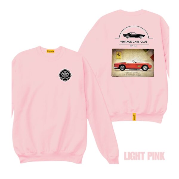 Ligosta Vintage, Cars Club Sweatshirt, Unisex Sweatshirt Featuring Ferrari 250 GT Spyder Graphic, Perfect For Classic Car Fans 13 - Image 4