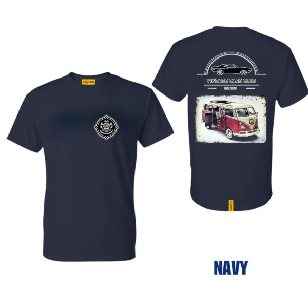 Ligosta Vintage, Cars Club T-Shirt, Unisex T-Shirt Featuring VW Camper Van Graphic, Perfect For Retro Van Lovers 18 - Image 2