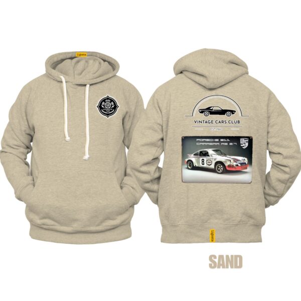 Ligosta Vintage, Cars Club Collection Hoodie, Unisex Hoodie Featuring Porsche 911 Carrera RS Graphic, Perfect For Racing Car Fans 08 - Image 6
