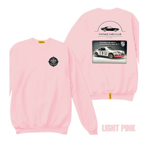 Ligosta Vintage, Cars Club Collection Sweatshirt, Unisex Sweatshirt Featuring Porsche 911 Carrera RS Graphic, Perfect For Racing Car Fans - Image 4