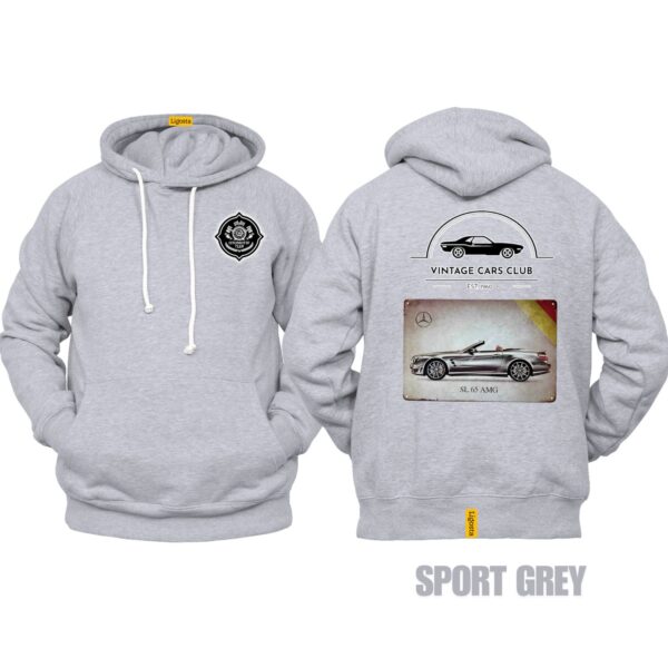Ligosta Vintage, Cars Club Collection Hoodie, Unisex Hoodie Featuring Mercedes-Benz SL 65 AMG Graphic, Perfect For Luxury Car Fans 03 - Image 5