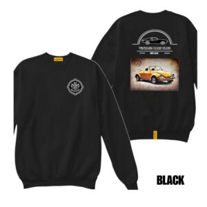 Ligosta Vintage, Cars Club Collection Sweatshirt, Unisex Sweatshirt Featuring VW Beetle Graphic, Perfect For Classic Car Lovers 09