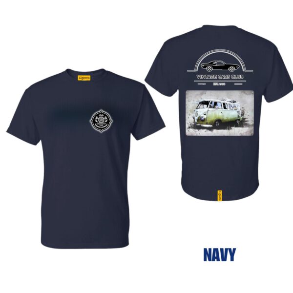 Ligosta Vintage, Cars Club T-Shirt, Unisex T-Shirt Featuring VW Green Camper Van Graphic, Perfect For Retro Van Enthusiasts 19 - Image 2