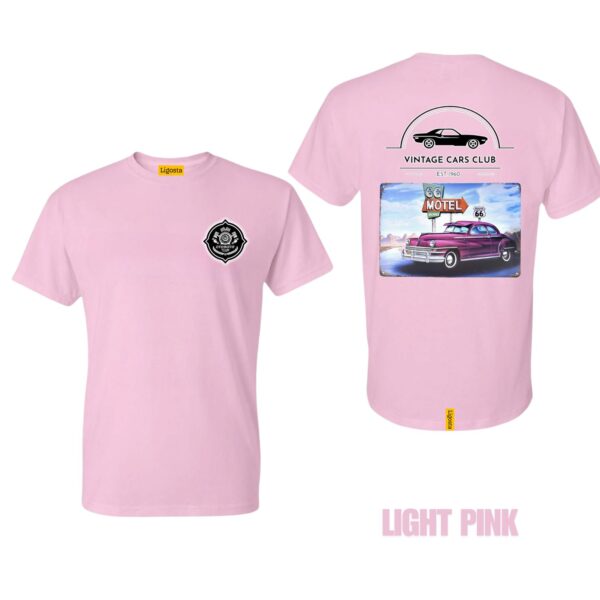 Ligosta Vintage, Cars Club T-Shirt, Unisex T-Shirt Featuring Route 66 Motel Graphic, Perfect For Retro Car Lovers 16 - Image 4