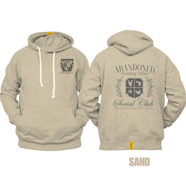 Ligosta Vintage, Abandoned Hunting Wives Hoodie, Unisex Hoodie Featuring Social Club Graphic, Perfect For Hunting Season Fans 30 - Image 6