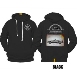 Ligosta Vintage, Cars Club Collection Hoodie, Unisex Hoodie Featuring Mercedes-Benz SL 65 AMG Graphic, Perfect For Luxury Car Fans 03