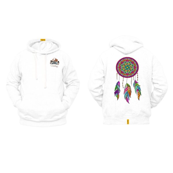 Ligosta Cowboy, Colorful Dreamcatcher Collection Hoodie, Unisex Hoodie With Vibrant Dreamcatcher Design, Perfect For Boho Lovers 012 - Image 3