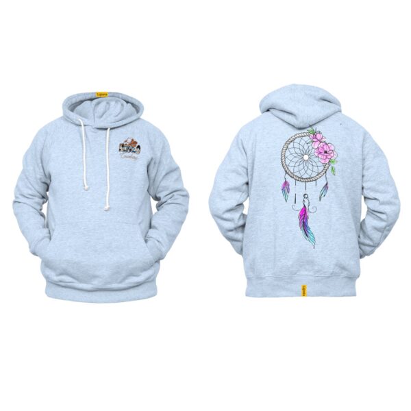 Ligosta Cowboy, Floral Dreamcatcher Collection Hoodie, Unisex Hoodie With Delicate Dreamcatcher Design, Perfect For Boho Lovers 014 - Image 6