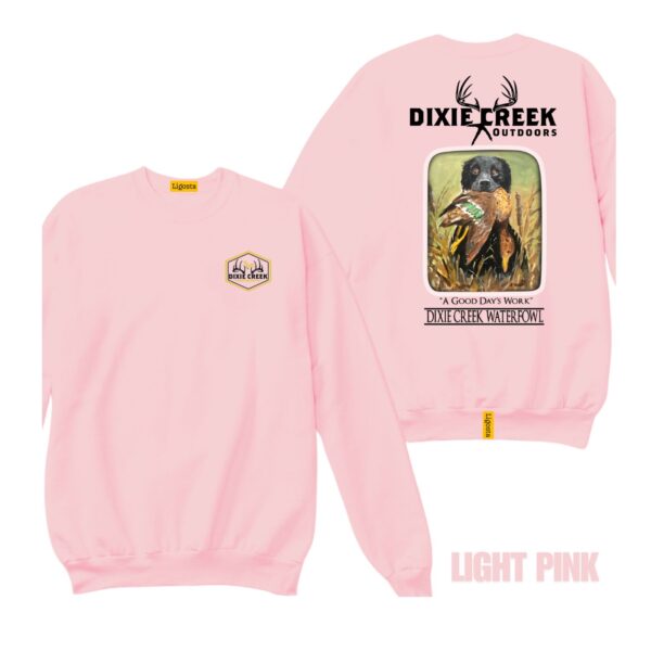 Ligosta Dixie Creek, Wildlife Collection Sweatshirt, Unisex Sweatshirt Featuring Black Lab With Duck, Perfect For Hunting Enthusiasts 023 - Image 4