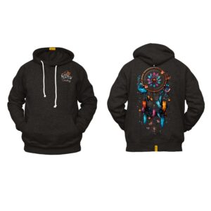 Ligosta Cowboy, Western Spirit Collection Hoodie, Unisex Hoodie with Colorful Dreamcatcher Art, Perfect for a Stylish Western Look 048