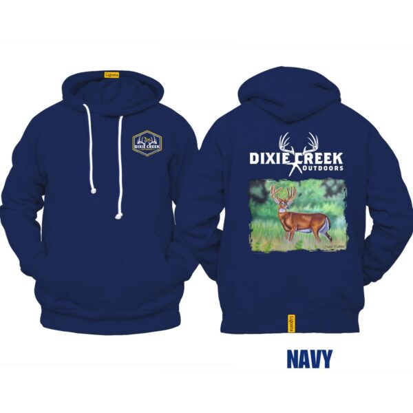 Ligosta Dixie Creek, Outdoor Wildlife Collection Hoodie, Unisex Hoodie Featuring Whitetail Deer Design, Deer Hunting Enthusiasts 010 - Image 2