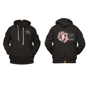 Ligosta Cowboy, Horse Lover Collection Hoodie, Unisex Hoodie with “Just a Girl Who Loves Horses” Quote and Horse with Floral Crown Design