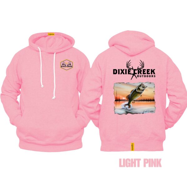 Ligosta Dixie Creek, Wildlife Collection Hoodie, Unisex Hoodie Featuring Bass Fishing Design, Perfect For Anglers 014 - Image 4