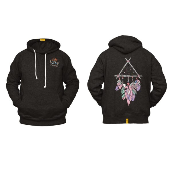 Ligosta Cowboy, Tribal Spirit Collection Hoodie, Unisex Hoodie Featuring Colorful Dreamcatcher and Crossed Arrows Design 039