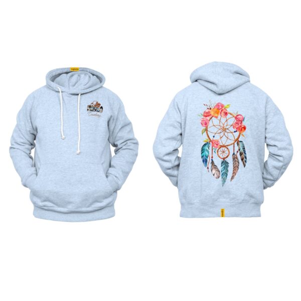 Ligosta Cowboy, Dreamcatcher Collection Hoodie, Unisex Hoodie Featuring Floral Dreamcatcher Art, Perfect For Bohemian Spirit  098 - Image 6