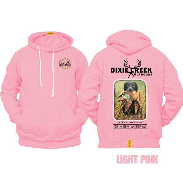 Ligosta Dixie Creek, Wildlife Collection Hoodie, Unisex Hoodie Featuring Black Lab With Duck, Perfect For Hunting Enthusiasts 023 - Image 4