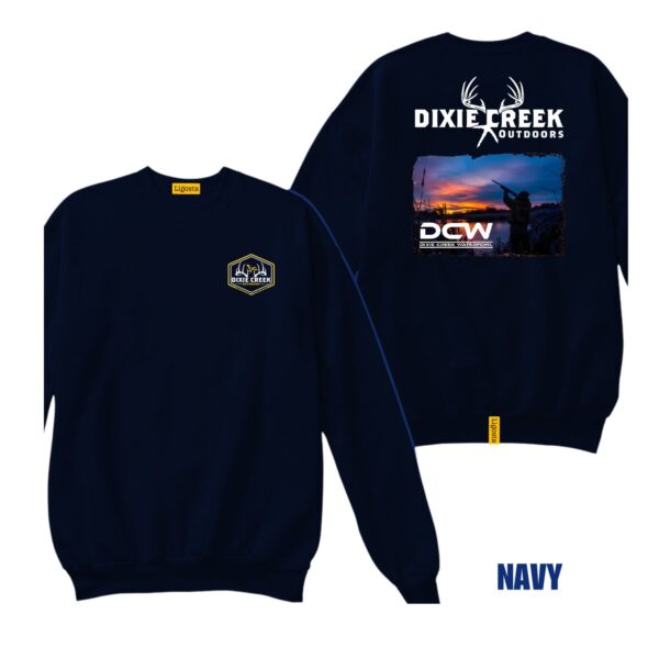 Ligosta Dixie Creek, Wildlife Collection Sweatshirt, Unisex Sweatshirt Featuring Waterfowl Sunset Scene, Perfect For Hunters 021 - Image 2