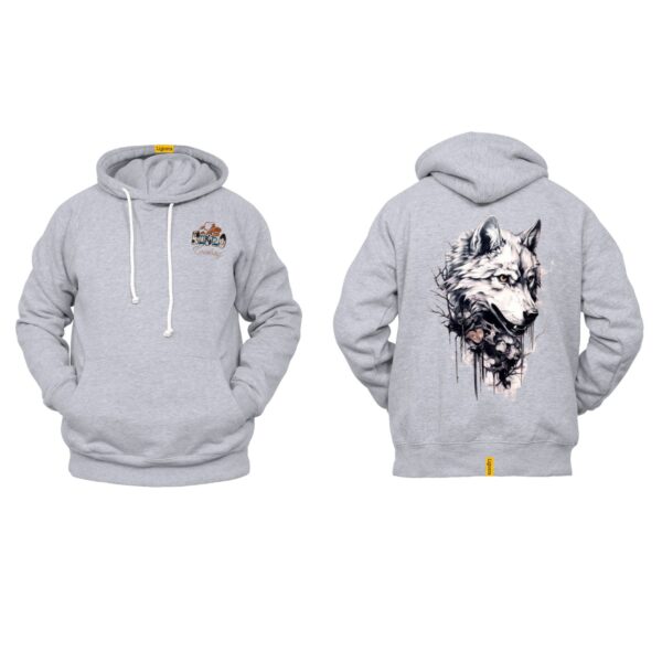 Ligosta Cowboy, Wild Spirit Collection Hoodie, Unisex Hoodie Featuring Bold Wolf Art, Perfect For Adventurous Souls 079 - Image 2