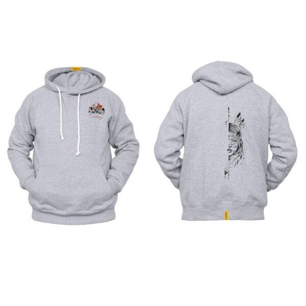 Ligosta Cowboy, Spirit Warrior Collection Hoodie, Unisex Hoodie Featuring Bold Warrior Silhouette, Tribal Art Lovers And Unique Style 083 - Image 2