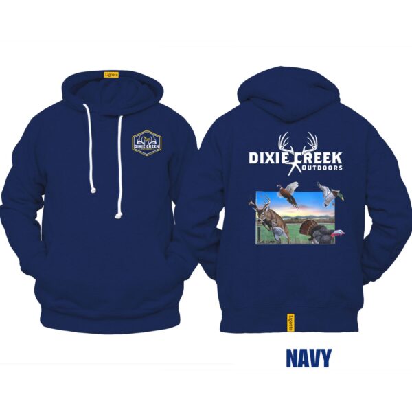 Ligosta Dixie Creek, Outdoor Wildlife Collection Hoodie, Unisex Hoodie Featuring Multi-Species Design, Hunting And Wildlife Fans 011 - Image 2