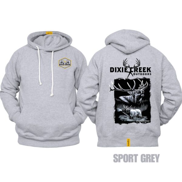 Ligosta Dixie Creek, Wildlife Collection Hoodie, Unisex Hoodie Featuring Elk Design, Perfect For Outdoor Enthusiasts 013 - Image 5