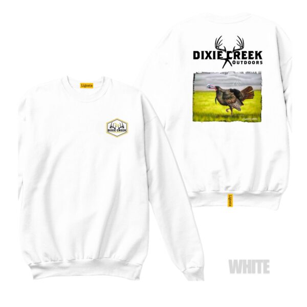 Ligosta Dixie Creek, Outdoor Wildlife Collection Sweatshirt, Unisex Sweatshirt Featuring Wild Turkey Design, Turkey Hunting Fans 007 - Image 3