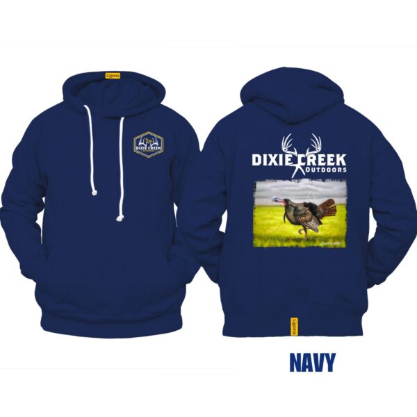 Ligosta Dixie Creek, Outdoor Wildlife Collection Hoodie, Unisex Hoodie Featuring Wild Turkey Design, Perfect For Turkey Hunting Fans 007 - Image 2