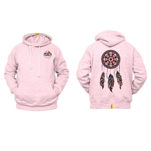 Ligosta Cowboy, Tribal Dreamcatcher Collection Hoodie, Unisex Hoodie With Bold Dreamcatcher Design, Perfect For Boho Lovers 011 - Image 4