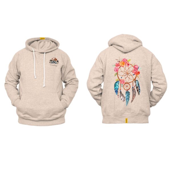 Ligosta Cowboy, Dreamcatcher Collection Hoodie, Unisex Hoodie Featuring Floral Dreamcatcher Art, Perfect For Bohemian Spirit  098 - Image 5