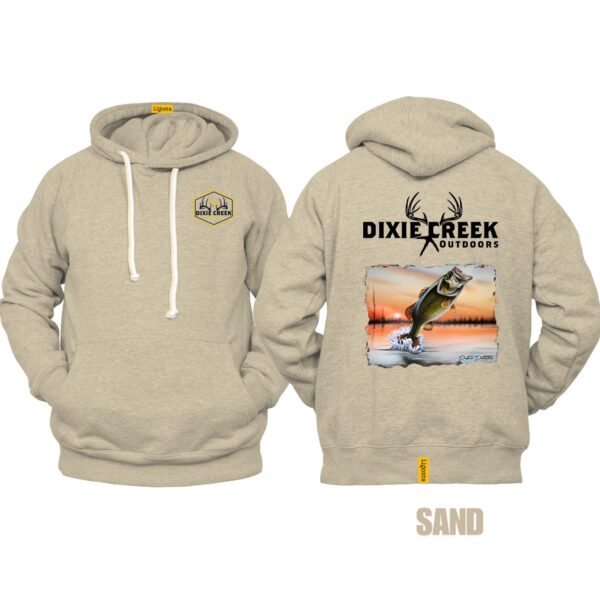 Ligosta Dixie Creek, Wildlife Collection Hoodie, Unisex Hoodie Featuring Bass Fishing Design, Perfect For Anglers 014 - Image 6