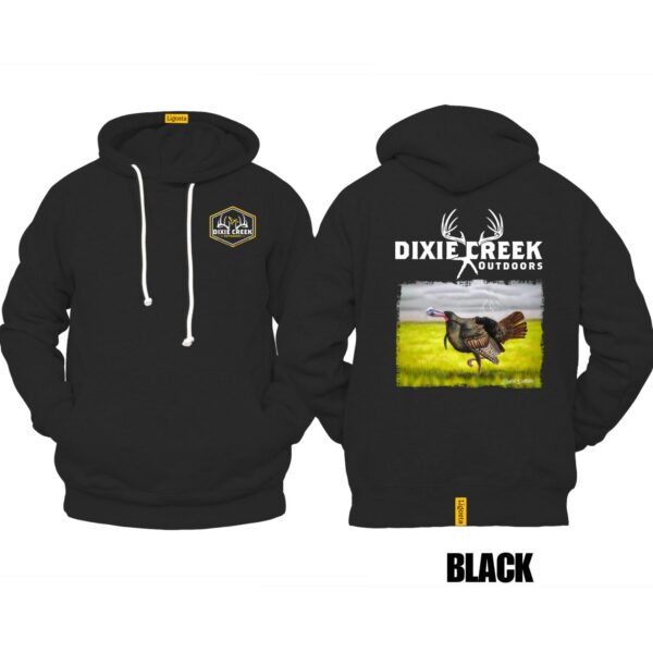 Ligosta Dixie Creek, Outdoor Wildlife Collection Hoodie, Unisex Hoodie Featuring Wild Turkey Design, Perfect For Turkey Hunting Fans 007