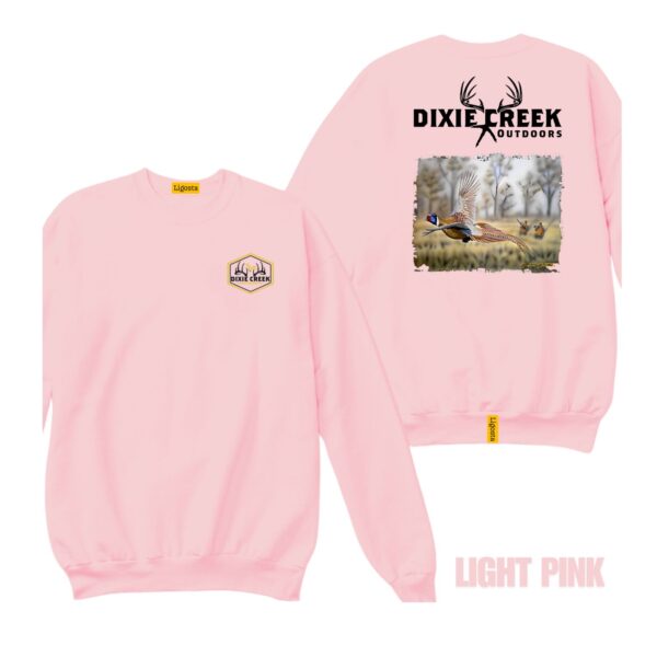 Ligosta Dixie Creek, Wildlife Collection Sweatshirt, Unisex Sweatshirt Featuring Flying Pheasant Design, Perfect For Upland Hunters 024 - Image 4