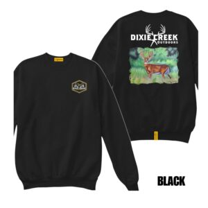 Ligosta Dixie Creek, Outdoor Wildlife Collection Sweatshirt, Unisex Sweatshirt Featuring Whitetail Deer Design, Deer Hunting Enthusiasts 10