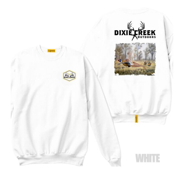 Ligosta Dixie Creek, Wildlife Collection Sweatshirt, Unisex Sweatshirt Featuring Flying Pheasant Design, Perfect For Upland Hunters 024 - Image 3