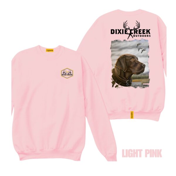 Ligosta Dixie Creek, Wildlife Collection Sweatshirt, Unisex Sweatshirt Featuring Chocolate Lab Design, Perfect For Waterfowl Hunters 028 - Image 4