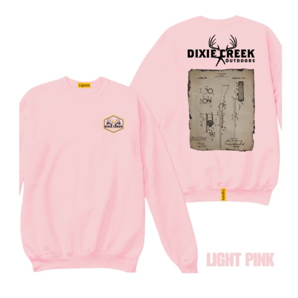 Ligosta Dixie Creek, Wildlife Collection Sweatshirt, Unisex Sweatshirt Featuring Vintage Rifle Patent, Perfect For Gun Enthusiasts 020 - Image 4