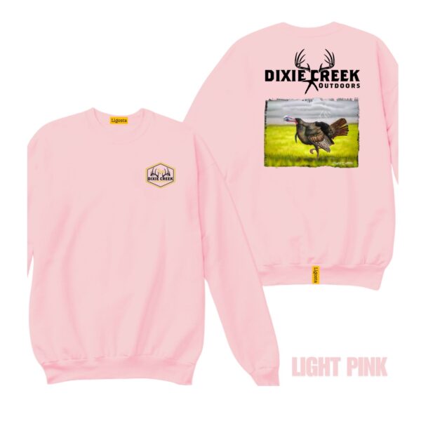 Ligosta Dixie Creek, Outdoor Wildlife Collection Sweatshirt, Unisex Sweatshirt Featuring Wild Turkey Design, Turkey Hunting Fans 007 - Image 4