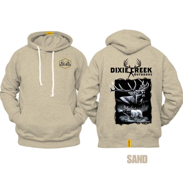 Ligosta Dixie Creek, Wildlife Collection Hoodie, Unisex Hoodie Featuring Elk Design, Perfect For Outdoor Enthusiasts 013 - Image 6